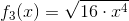 f_3(x)=\sqrt{16\cdot x^4}