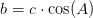 b=c\cdot \cos(A)