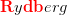 \mathbf{\color{Red} R}y\mathbf{\color{Red} db}erg