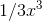 1/3x^3