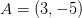 A=(3,-5)