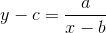 y-c=\frac{a}{x-b}