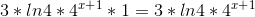 3*ln4*4^x^+^1*1=3*ln4*4^x^+^1