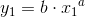 y_1=b\cdot {x_1}^a
