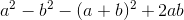 a^2-b^2-(a+b)^2+2ab