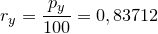 \small \small r_y=\frac{p_y}{100}=0,83712