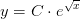 y=C\cdot e^{\sqrt{x}}