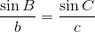 \frac{\sin B}{b}=\frac{\sin C}{c}