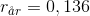 r_{\aa r}=0,136