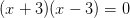 (x+3)(x-3)=0