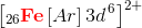 \left [_{26}\mathbf{\color{Red}Fe} \left [ Ar \right ] 3d^{\, 6} \right ]^{2+}