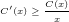 \tiny C'(x) \geq \frac{C(x)}{x}