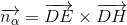 \overrightarrow{n_\alpha}=\overrightarrow{DE}\times\overrightarrow{DH}