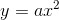 y=ax^2