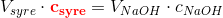 V_{syre}\cdot \mathbf{\color{Red} c_{syre}}=V_{NaOH}\cdot c_{NaOH}