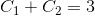 C_1+C_2=3
