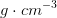 g\cdot cm^{-3}