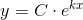 y=C\cdot e^{kx}