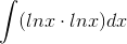 \int(lnx\cdot lnx)dx