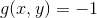 g(x,y) = -1
