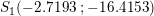 \small S_1(-2{.}7193\; ;-16{.}4153)