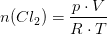 n(Cl_2)=\frac{p\cdot V}{R\cdot T}