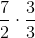 \frac{7}{2}\cdot \frac{3}{3}