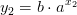 y_2=b\cdot a^{x_2}