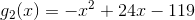 g_2(x)=-x^2+24x-119