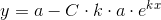 y=a-C\cdot k\cdot a\cdot e^{kx}
