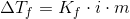 \Delta T_f =K_f \cdot i \cdot m