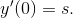 y'(0)= s.
