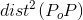 dist^2(P_oP)