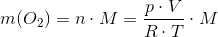 m(O_2)=n\cdot M=\frac{p\cdot V}{R\cdot T}\cdot M
