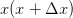 x(x+\Delta x)
