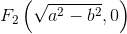 F_2\left ( \sqrt{a^2-b^2},0 \right )