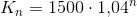 K_n=1500\cdot 1{,}04^n