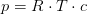 p=R\cdot T\cdot c