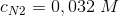 c_N_2=0,032\; M
