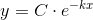 y=C\cdot e^{-kx}