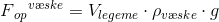 F{_{op}}^{v\ae ske}=V_{legeme}\cdot \rho _{v\ae ske}\cdot g