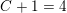 \small C+1=4