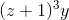 (z+1)^3y