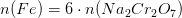n(Fe)=6\cdot n(Na_2Cr_2O_7)