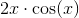2x\cdot \cos(x)