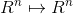 R^n \mapsto R^n