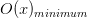 O(x)_{minimum}