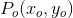 P_o(x_o,y_o)