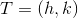T=(h,k)