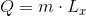 Q=m\cdot L_x